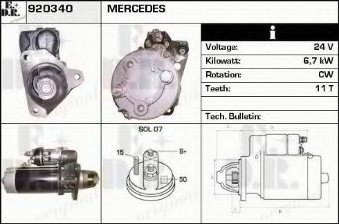 EDR 920340 - Стартер vvparts.bg