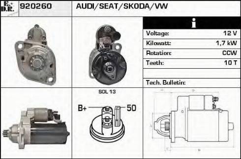 EDR 920260 - Стартер vvparts.bg