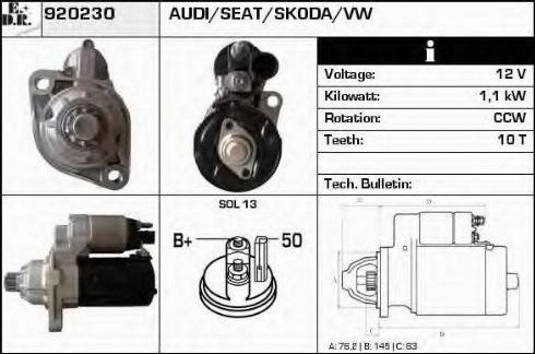 EDR 920230 - Стартер vvparts.bg