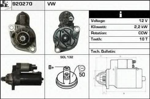 EDR 920270 - Стартер vvparts.bg