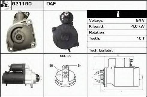 EDR 921190 - Стартер vvparts.bg