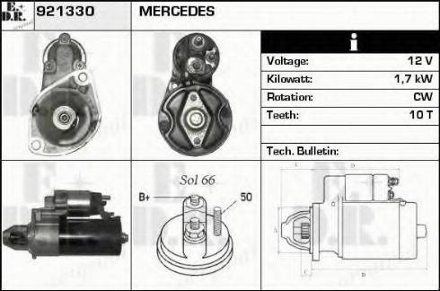 EDR 921330 - Стартер vvparts.bg