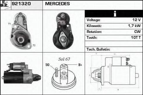 EDR 921320 - Стартер vvparts.bg