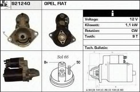 EDR 921240 - Стартер vvparts.bg