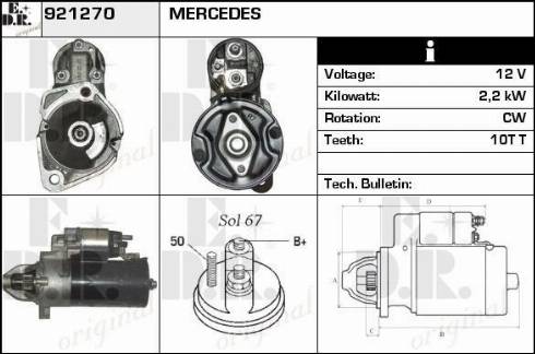 EDR 921270 - Стартер vvparts.bg