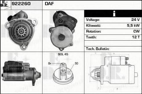 EDR 922260 - Стартер vvparts.bg