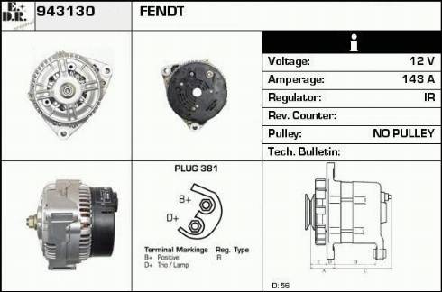 EDR 19092302 - Генератор vvparts.bg