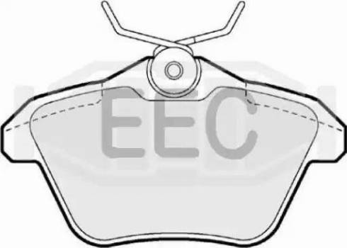 EEC BRP0943 - Комплект спирачно феродо, дискови спирачки vvparts.bg