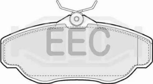 EEC BRP0904 - Комплект спирачно феродо, дискови спирачки vvparts.bg