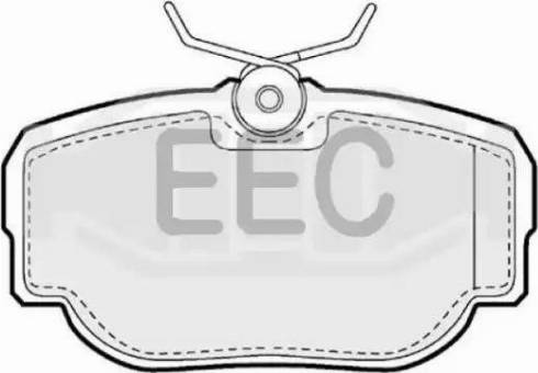 EEC BRP0908 - Комплект спирачно феродо, дискови спирачки vvparts.bg