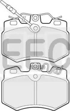 EEC BRP0513 - Комплект спирачно феродо, дискови спирачки vvparts.bg