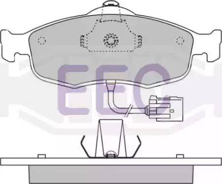 EEC BRP0802 - Комплект спирачно феродо, дискови спирачки vvparts.bg