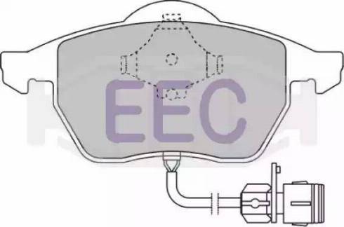 EEC BRP0789 - Комплект спирачно феродо, дискови спирачки vvparts.bg