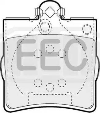 EEC BRP1063 - Комплект спирачно феродо, дискови спирачки vvparts.bg