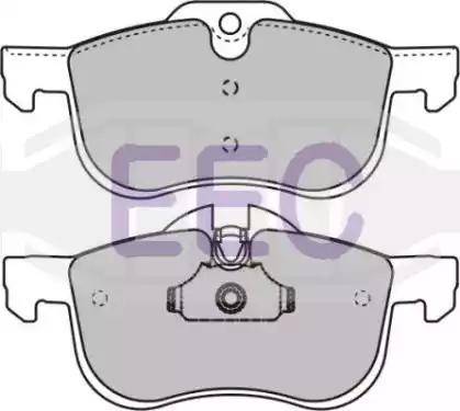 EEC BRP1120 - Комплект спирачно феродо, дискови спирачки vvparts.bg