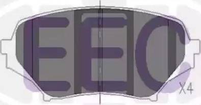 EEC BRP1247 - Комплект спирачно феродо, дискови спирачки vvparts.bg