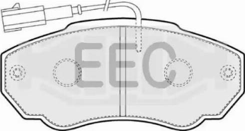 EEC BRP1239 - Комплект спирачно феродо, дискови спирачки vvparts.bg