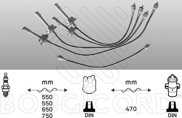 EFI 4012 - Комплект запалителеи кабели vvparts.bg