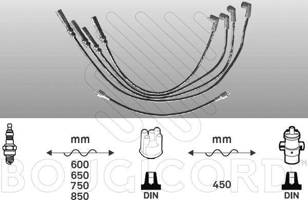 EFI 4027 - Комплект запалителеи кабели vvparts.bg