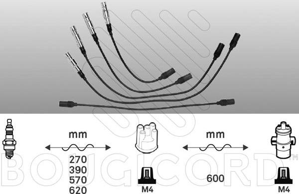 EFI 4100 - Комплект запалителеи кабели vvparts.bg