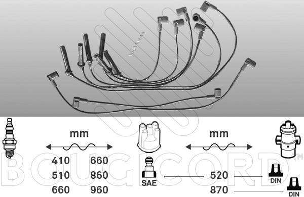 EFI 4111 - Комплект запалителеи кабели vvparts.bg