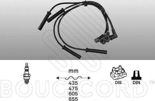 EFI 8002 - Комплект запалителеи кабели vvparts.bg