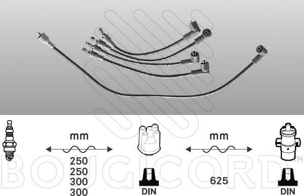 EFI 3463 - Комплект запалителеи кабели vvparts.bg