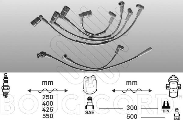 EFI 2421 - Комплект запалителеи кабели vvparts.bg