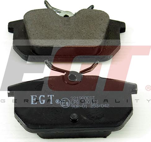 EGT 321980EGT - Комплект спирачно феродо, дискови спирачки vvparts.bg