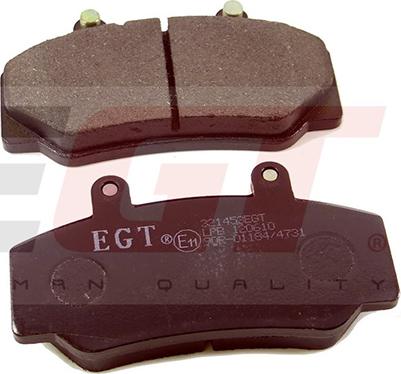 EGT 321453EGT - Комплект спирачно феродо, дискови спирачки vvparts.bg