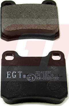 EGT 321411EGT - Комплект спирачно феродо, дискови спирачки vvparts.bg