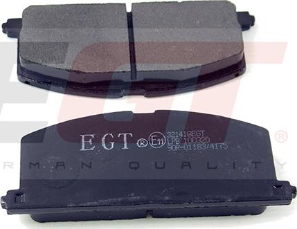 EGT 321418EGT - Комплект спирачно феродо, дискови спирачки vvparts.bg