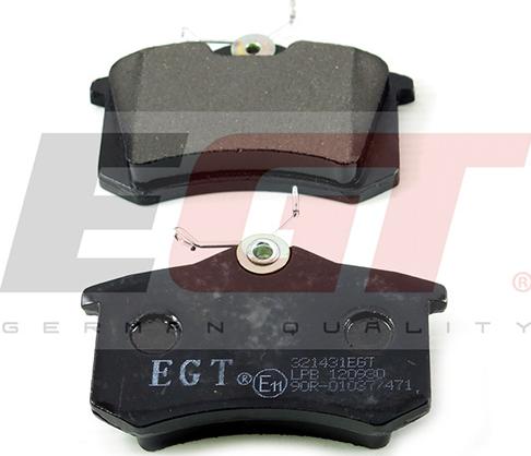 EGT 321431EGT - Комплект спирачно феродо, дискови спирачки vvparts.bg