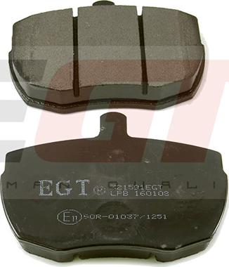 EGT 321591EGT - Комплект спирачно феродо, дискови спирачки vvparts.bg