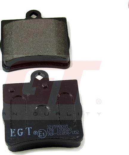 EGT 321598EGT - Комплект спирачно феродо, дискови спирачки vvparts.bg