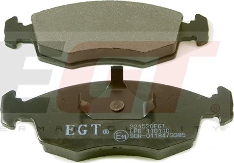 EGT 321520EGT - Комплект спирачно феродо, дискови спирачки vvparts.bg