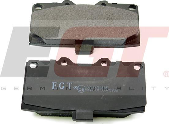 EGT 321621iEGT - Комплект спирачно феродо, дискови спирачки vvparts.bg