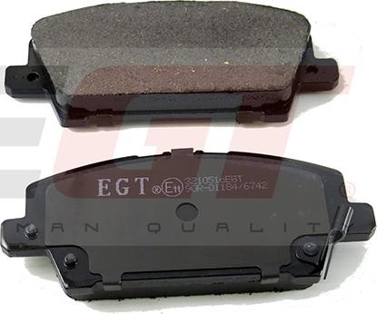 EGT 321051cEGT - Комплект спирачно феродо, дискови спирачки vvparts.bg