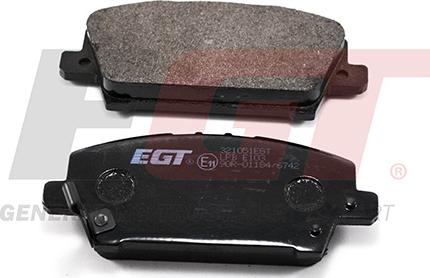 EGT 321051EGT - Комплект спирачно феродо, дискови спирачки vvparts.bg