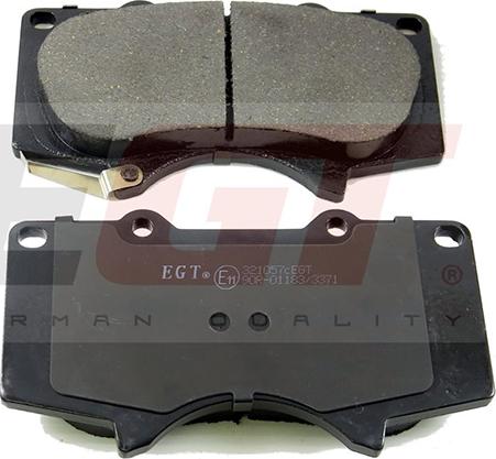 EGT 321057cEGT - Комплект спирачно феродо, дискови спирачки vvparts.bg