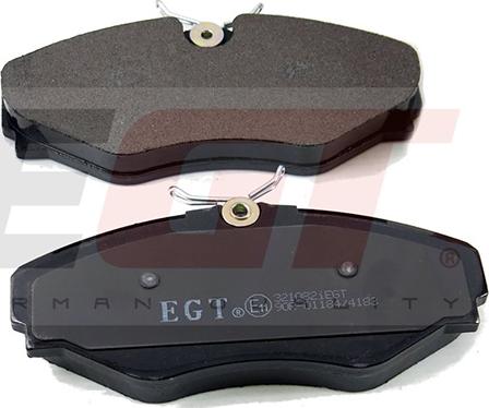 EGT 321082iEGT - Комплект спирачно феродо, дискови спирачки vvparts.bg