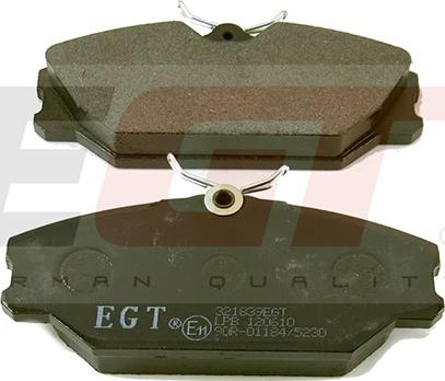 EGT 321839EGT - Комплект спирачно феродо, дискови спирачки vvparts.bg