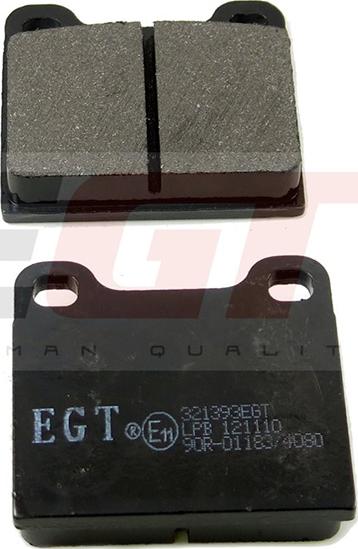 EGT 321393EGT - Комплект спирачно феродо, дискови спирачки vvparts.bg