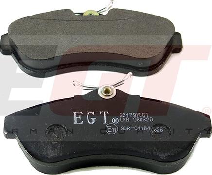 EGT 321797EGT - Комплект спирачно феродо, дискови спирачки vvparts.bg