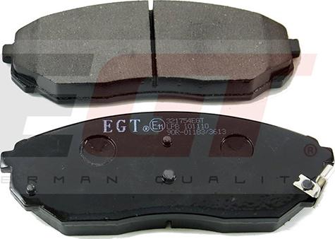 EGT 321754EGT - Комплект спирачно феродо, дискови спирачки vvparts.bg