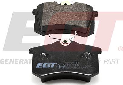 EGT 321710EGT - Комплект спирачно феродо, дискови спирачки vvparts.bg