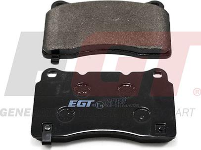 EGT 321787EGT - Комплект спирачно феродо, дискови спирачки vvparts.bg
