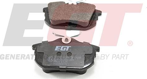 EGT 321772iEGT - Комплект спирачно феродо, дискови спирачки vvparts.bg