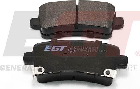 EGT 322079iEGT - Комплект спирачно феродо, дискови спирачки vvparts.bg