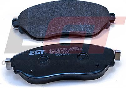 EGT 322211EGT - Комплект спирачно феродо, дискови спирачки vvparts.bg